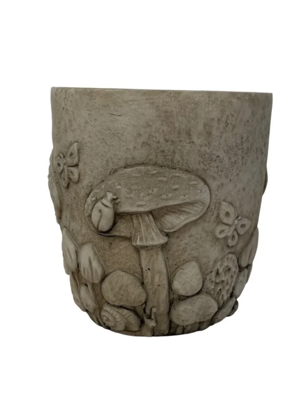 Mushroom Planter Cottage Garden Cement Look Butterfly Woodland‎ Forest Medium